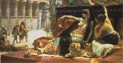 Alexandre Cabanel Cleopatra Testing Poison on Those Condemned to Die. oil on canvas